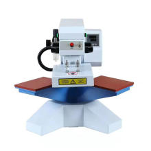 QS-G1520  pneumatic double work table heat transfer press machine T shirt printing machine logo label machine